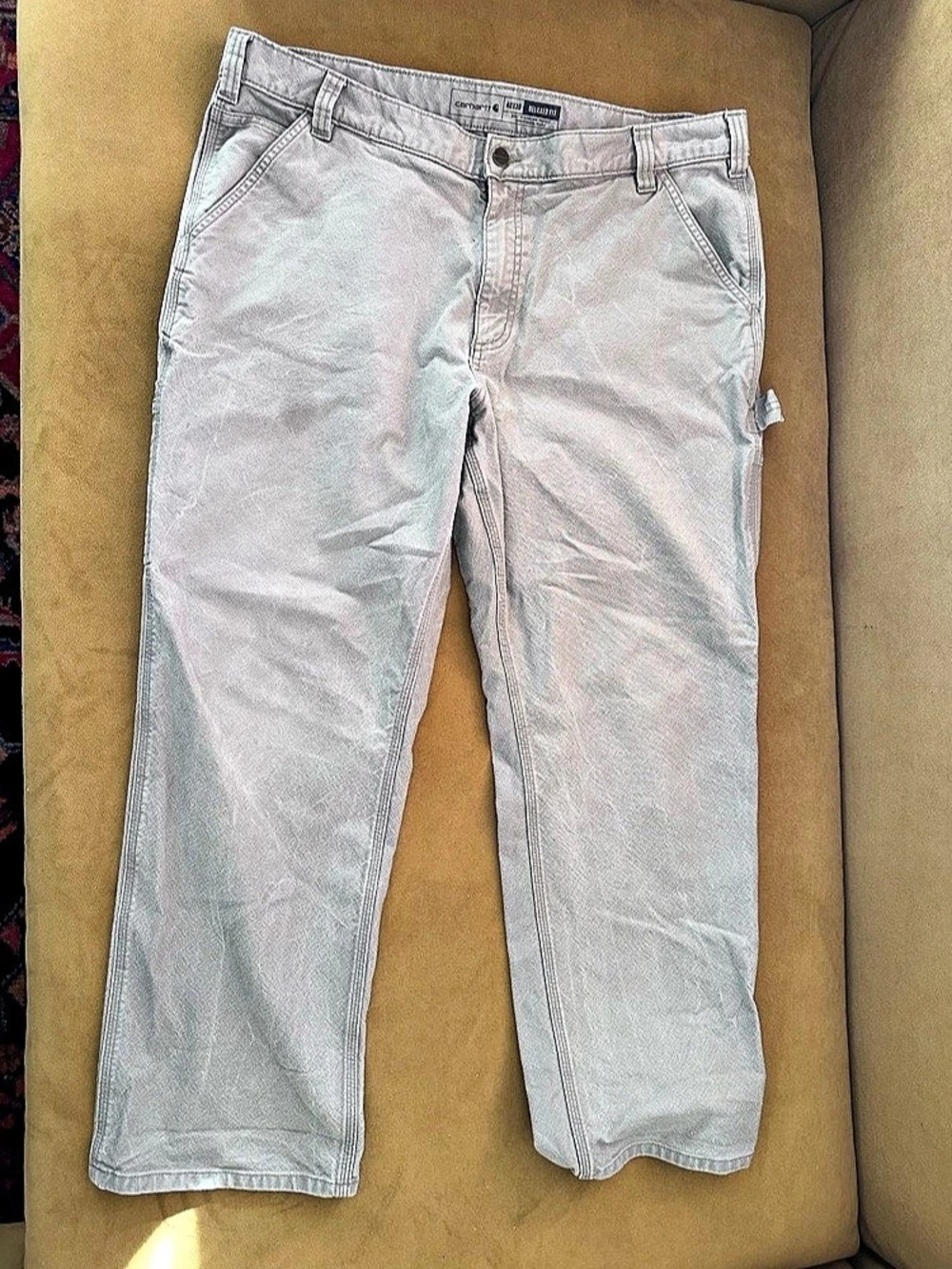 Carhartt Rugged Flex Relaxed Fit Duck Utility Work Pant Utility Work Pant Gray